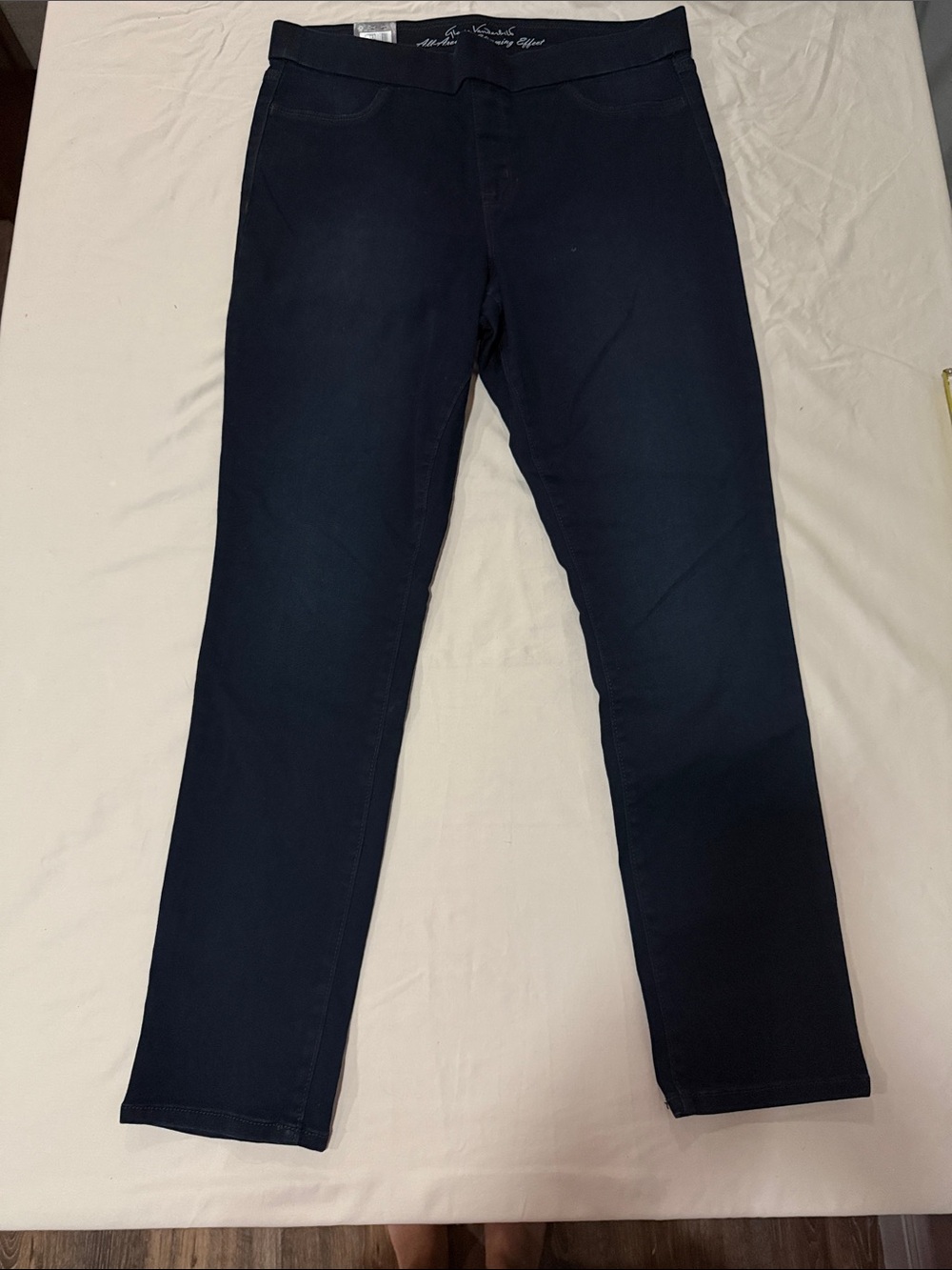 Gloria Vanderbilt Navy Straight Leg Pants